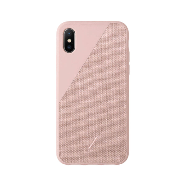 Native Union CLIC CANVAS iPhone XS Case in Rose - A Mobile City