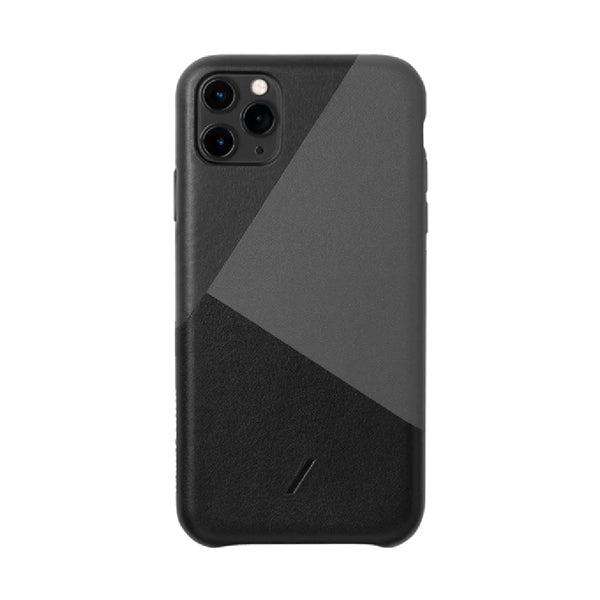 Native Union CLIC MARQUETRY Leather Color-block Case for iPhone 11 Pro Max - Black - A Mobile City